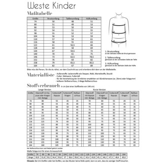 Fadenkäfer - Weste Kinder