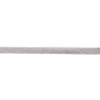Flachkordel Baumwolle 17mm hellgrau melange