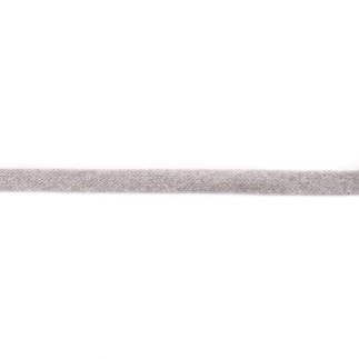 Flat cotton cord 17mm light grey melange