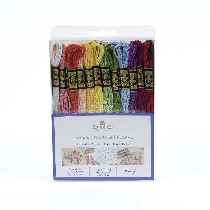 Embroidery yarn - DMC Sticktwist Mouliné Set - Florals