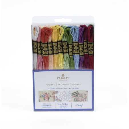 Stickgarn - Ensemble mouliné Sticktwist DMC - Motifs floraux