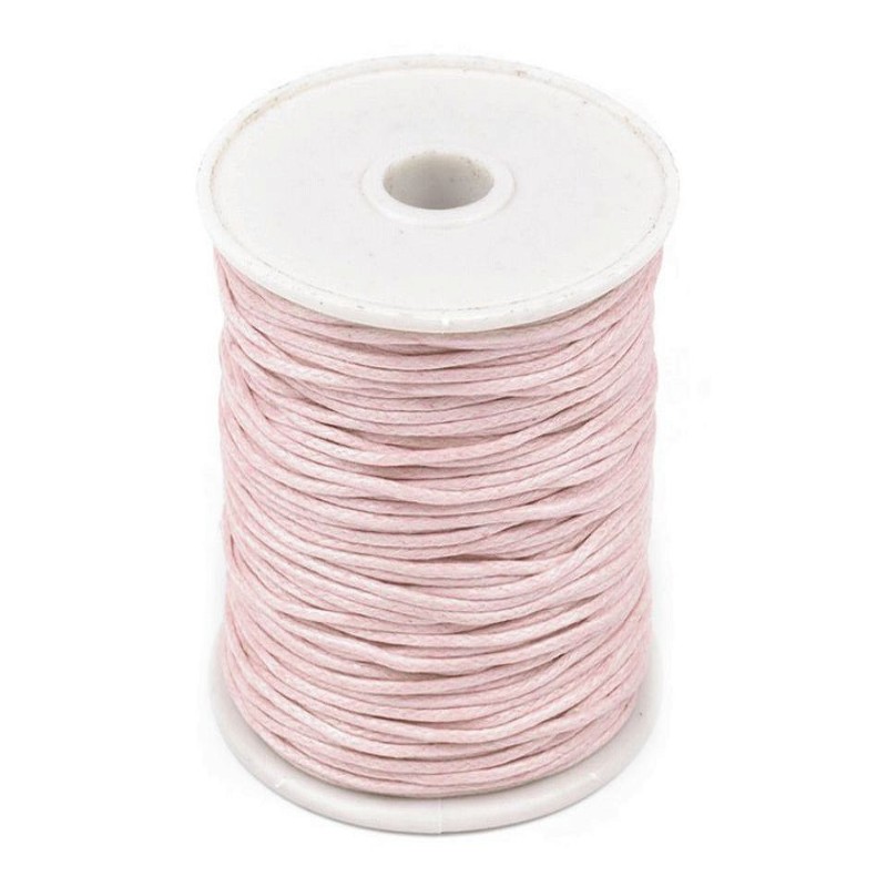 Cordon en coton ciré - rose Cordon en coton ciré - rose