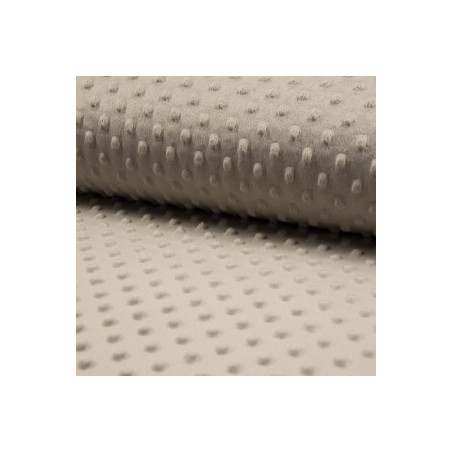 Minky - embossed dots sand