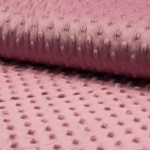 minky - embossed dots berry