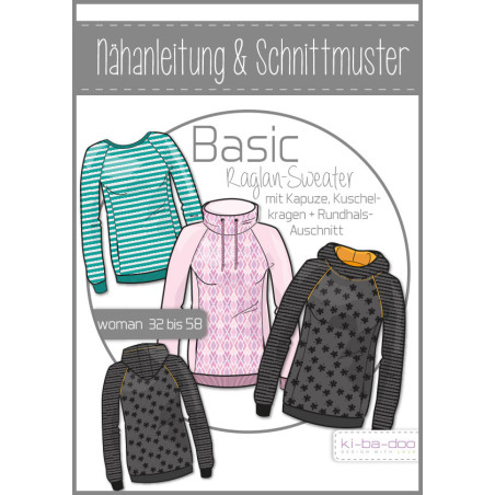 Ki-Ba-Doo Basic Raglan Sweater Femme
