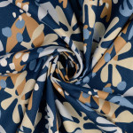 Canevas - Floral bleu marine