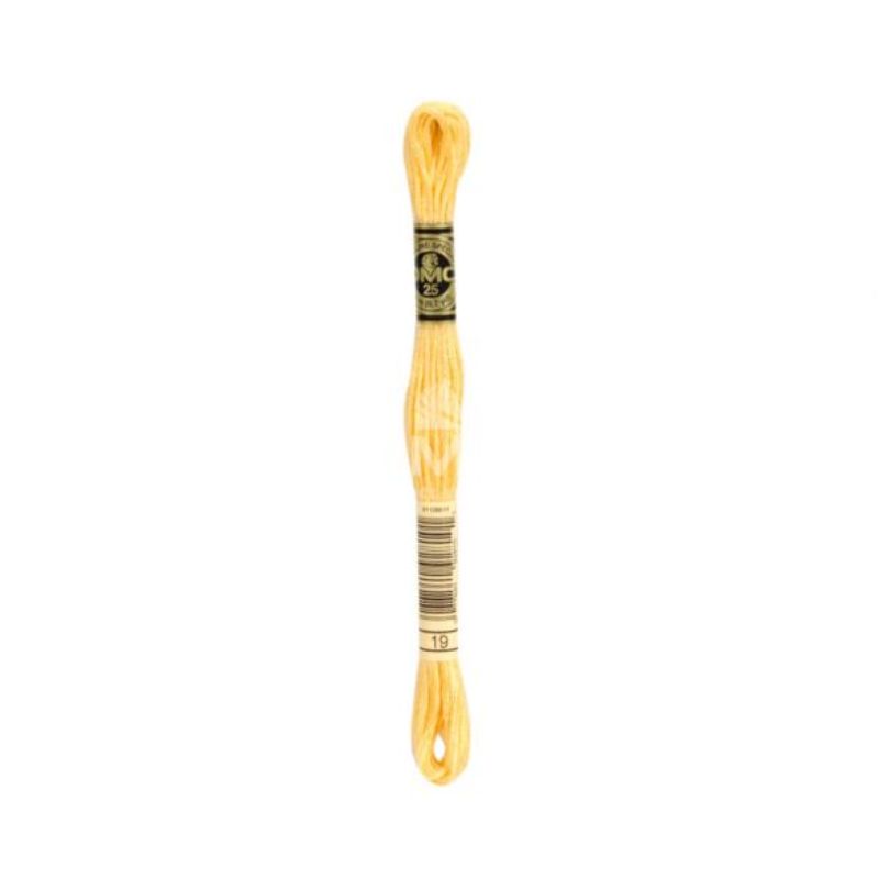 Embroidery thread - DMC Mouliné - 0019 yellow