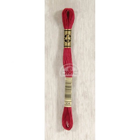 Embroidery thread - DMC Mouliné - 0304 red