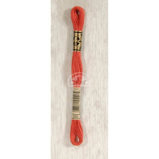 Fil à broder - DMC Mouliné - 0350 rouge clair