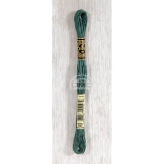 Stickgarn - DMC Mouliné - 0501 vert forêt