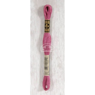 Embroidery thread - DMC Mouliné - 3687 raspberry