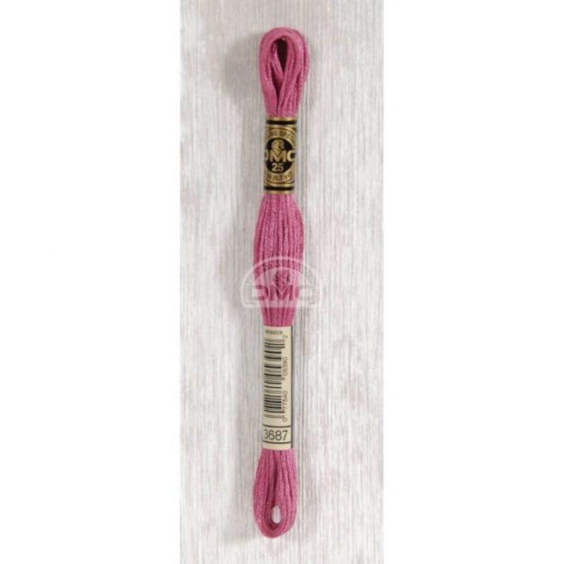Embroidery thread - DMC Mouliné - 3687 raspberry