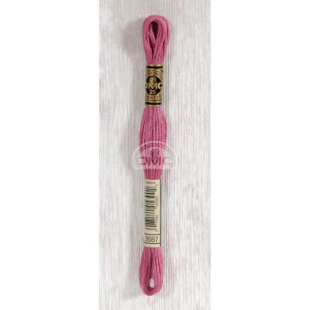 Embroidery thread - DMC Mouliné - 3687 raspberry