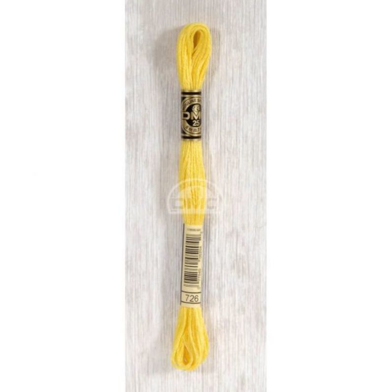 Embroidery thread - DMC Mouliné - 0726 sunny yellow