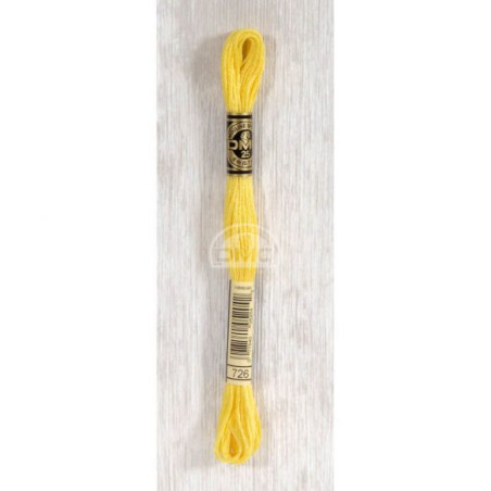 Embroidery thread - DMC Mouliné - 0726 sun yellow