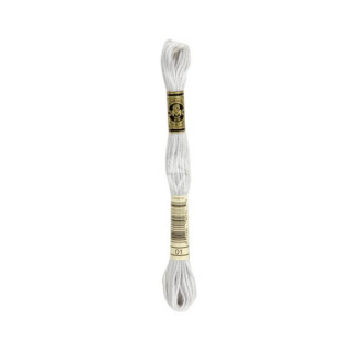 Embroidery thread - DMC Mouliné - 0001 pastel gray