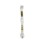 Embroidery thread - DMC Mouliné - 0001 pastel gray