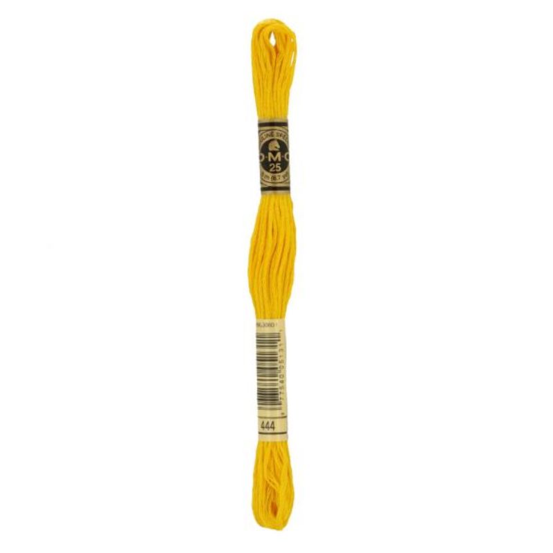 Embroidery thread - DMC Mouliné - 0444 dark yellow Embroidery thread - DMC Mouliné - 0444 dark yellow