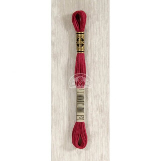 Fil à broder - DMC Mouliné - 0498 rouge foncé