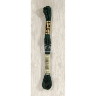 Embroidery thread - DMC Mouliné - 0500 dark green