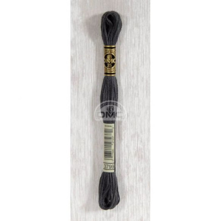 Embroidery thread - DMC Mouliné - 3799 dark grey