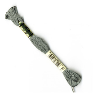 Embroidery thread - DMC Mouliné - 0169 gray green