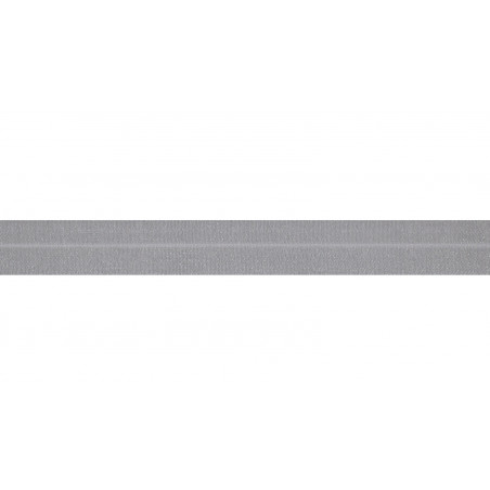 Elastic edging tape silver grey (qt)