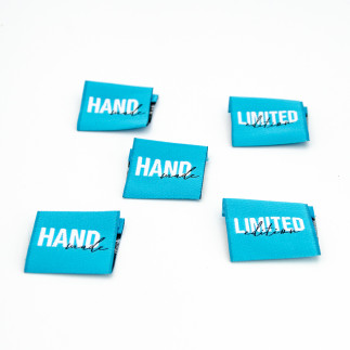 Woven Label - Urmelis Stoffwelt - Limited Edition turquoise