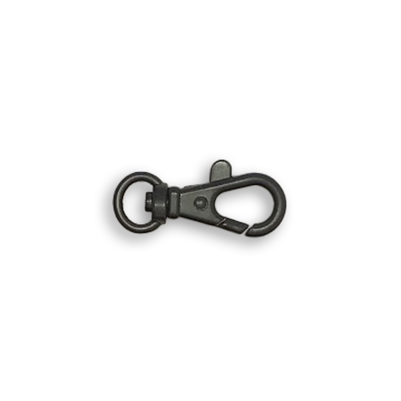 Mousqueton 10 mm noir mat