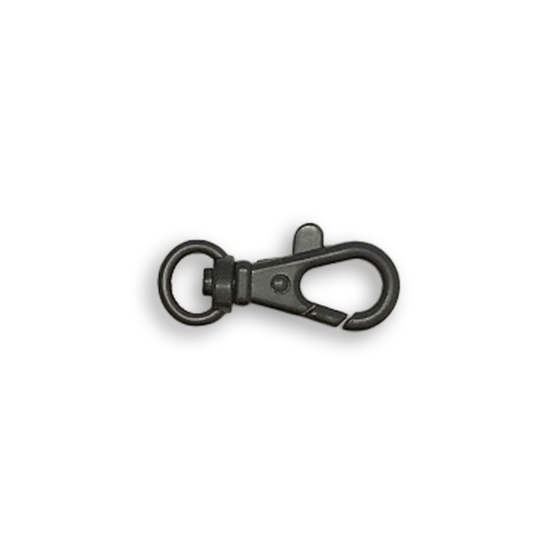 Snap hook 10mm black frosted