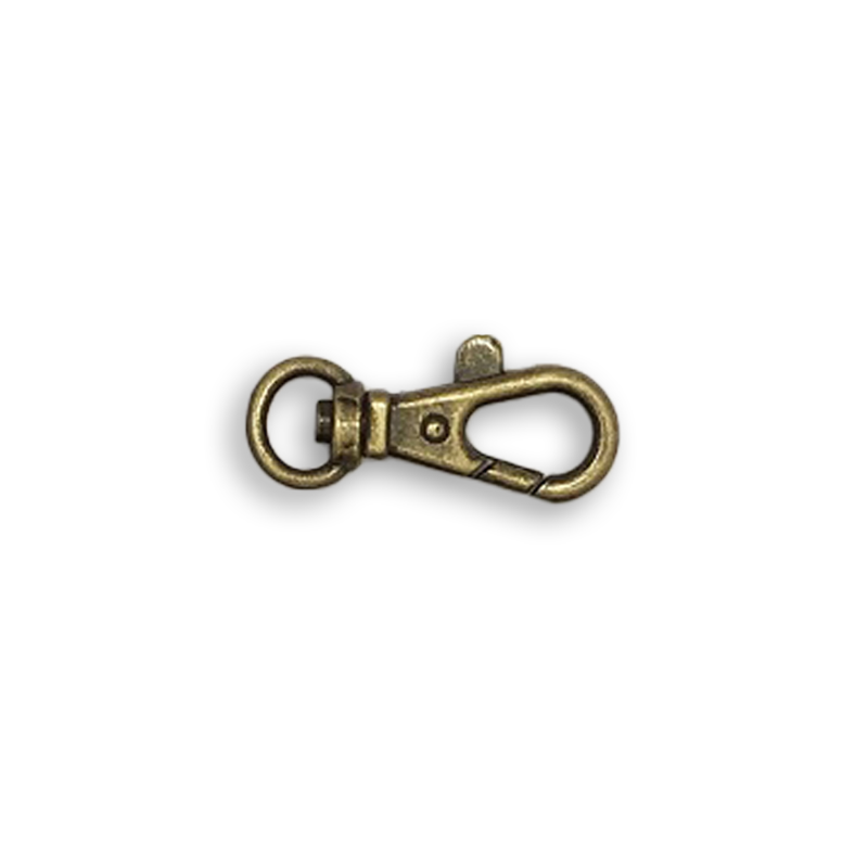 Snap hook 10mm antique brass