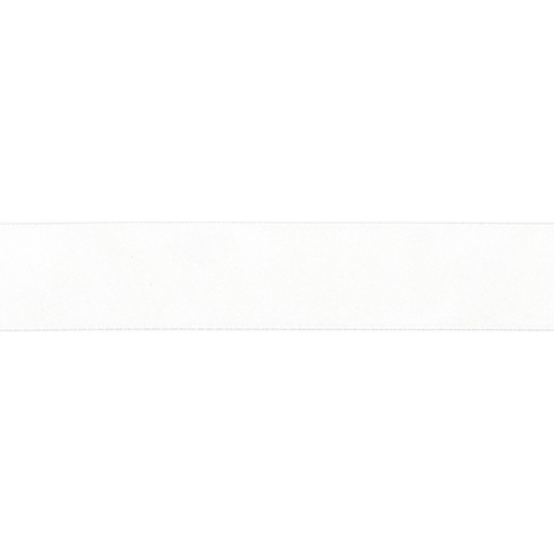 Bande satin 25 mm blanc (qt)