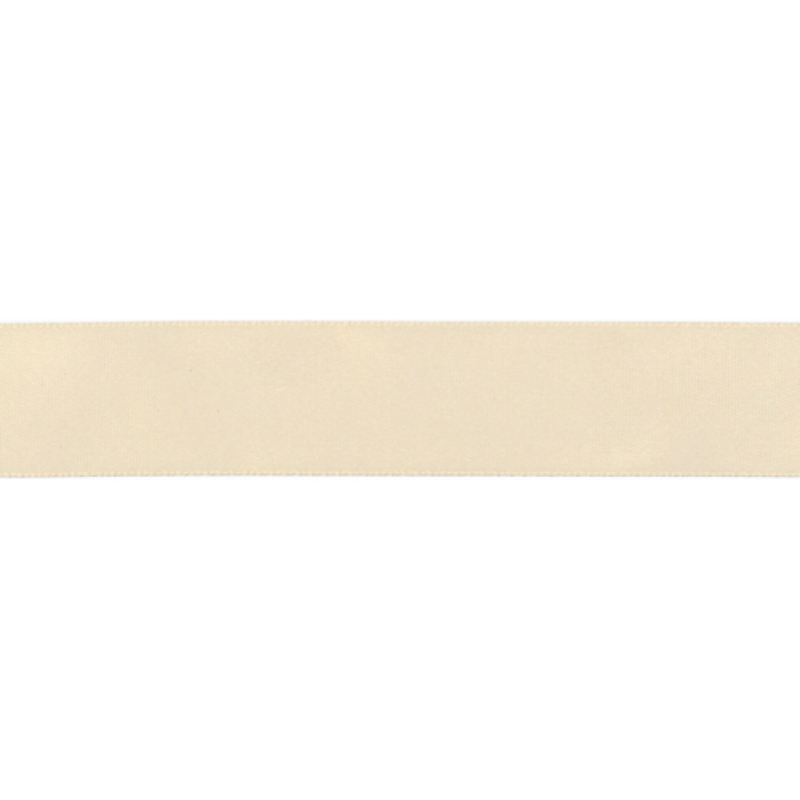 satin ribbon 25mm ecru (qt)