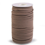 Cordon en caoutchouc 3 mm brun clair