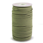 Cordon en caoutchouc 3 mm olive clair