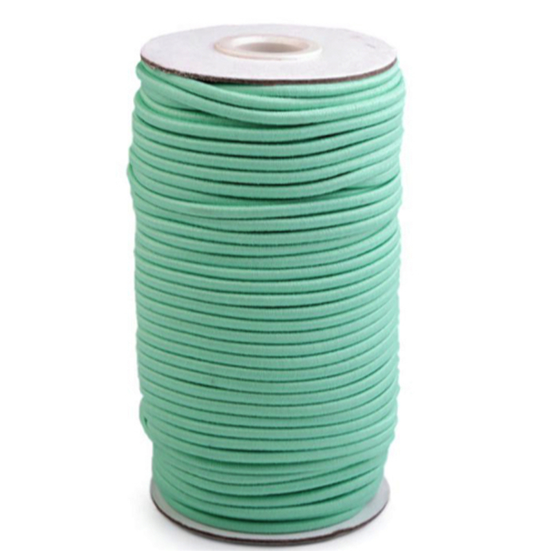 Cordon en caoutchouc 3mm menthe