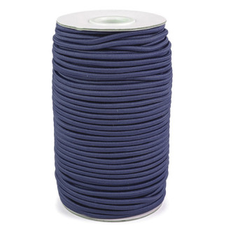Cordon caoutchouc 3 mm bleu jeans