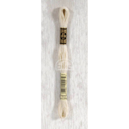 Embroidery thread - DMC Mouliné - 0712 ecru