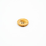Wooden button 4-hole 26 brown (b)