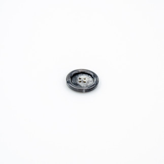Bouton de veste - 28 mm noir chiné (b)