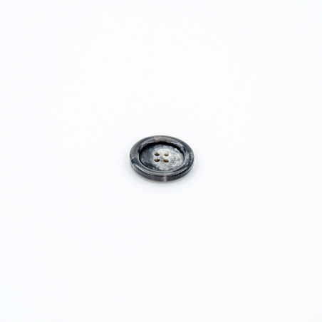 Bouton de veste - 28 mm noir chiné (b)