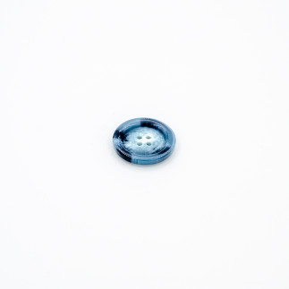 Bouton de veste - 28 mm bleu chiné (b)