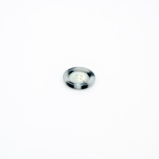 Bouton de veste - 28 mm gris clair chiné (b)