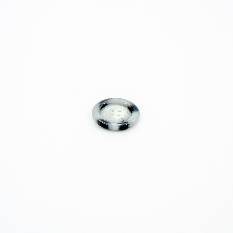 Bouton de veste - 28 mm gris clair chiné (b)