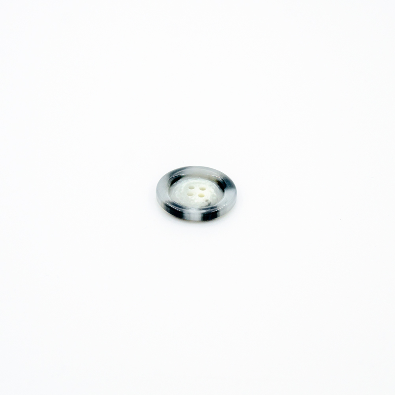 Jacket button - 28mm light grey melange (b)