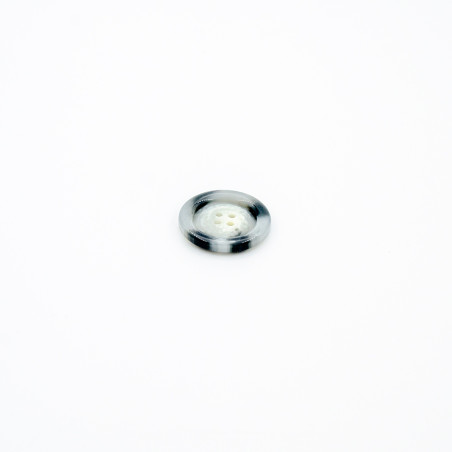 Bouton de veste - 28 mm gris clair chiné (b)