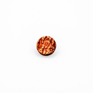 Bouton à tige - structure bois marron 27 mm (b)