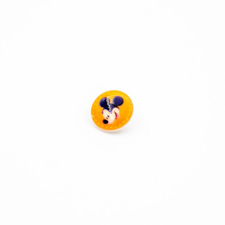 Ösenknopf - Disney Mickey orange 15mm