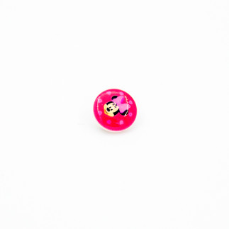 Ösenknopf - Disney Minnie pink 15mm
