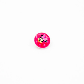 Buttonhole Button - Disney Minnie Pink 15mm